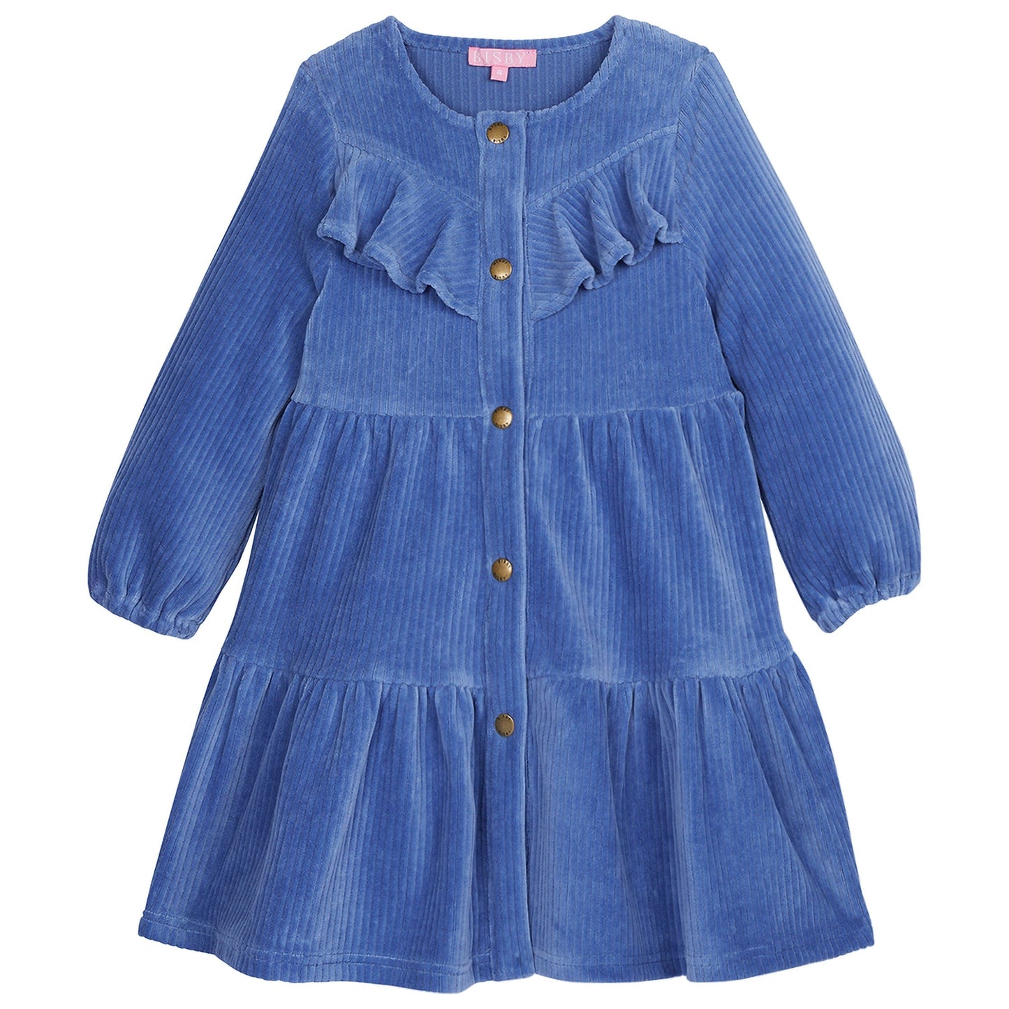 Western Dress, French Blue Corduroy