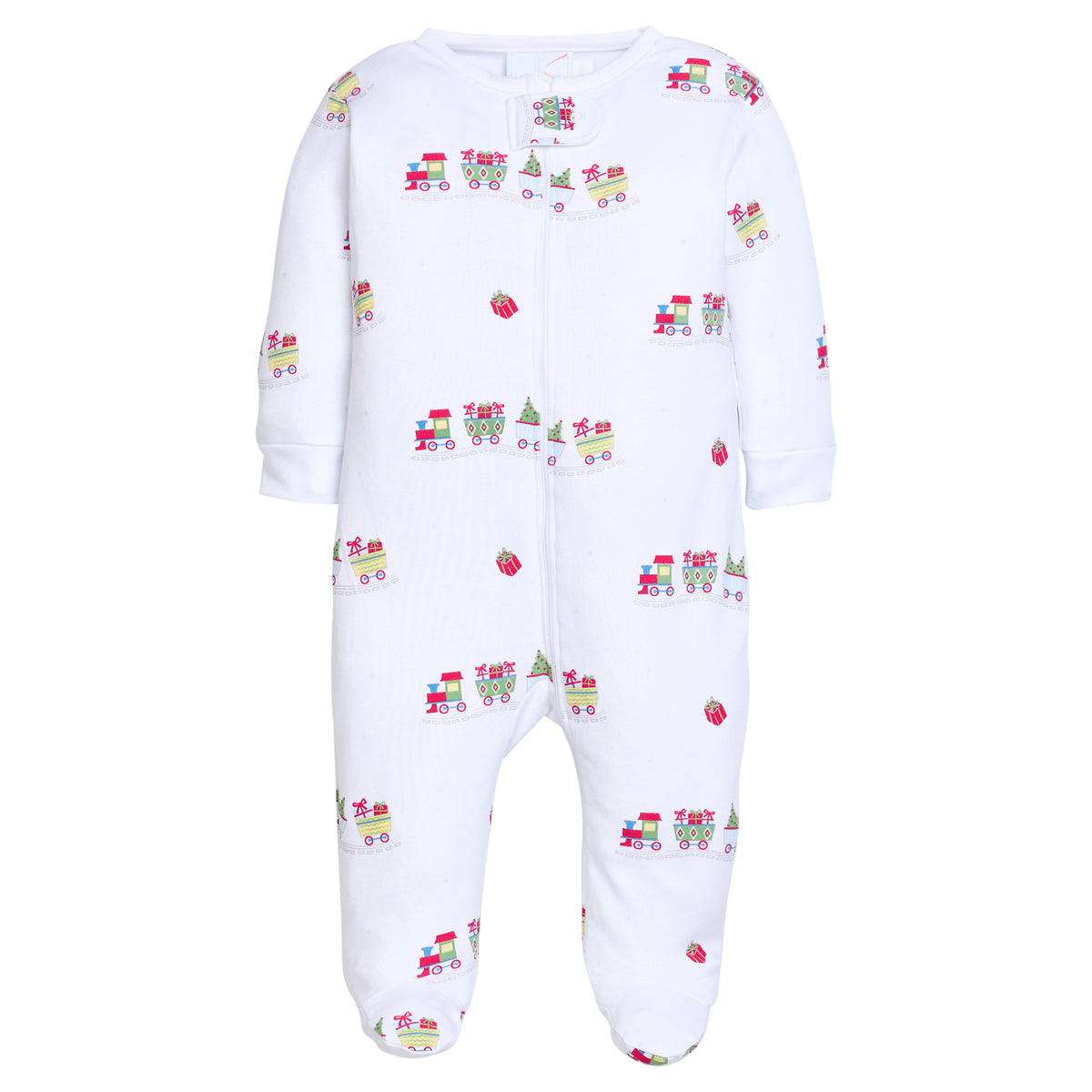 Zippered Footie, Holiday Train