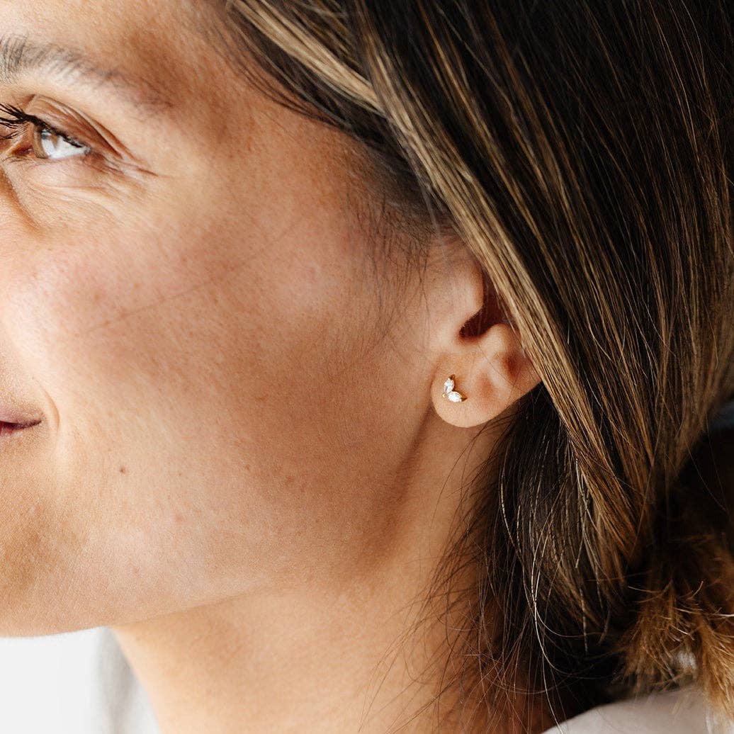 Duo Marquise Stud Earrings