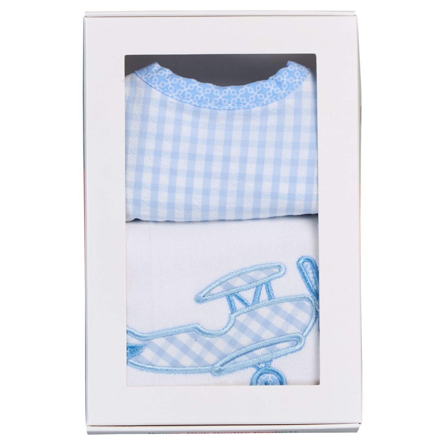 Airplane Basic Bib & Burp Boxed Set
