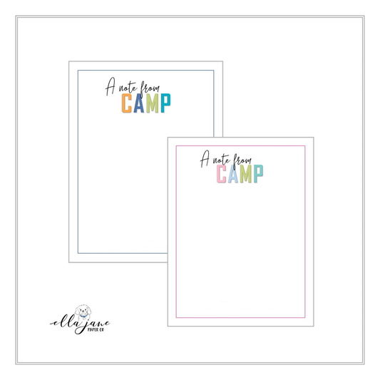 A Note from CAMP Stationery