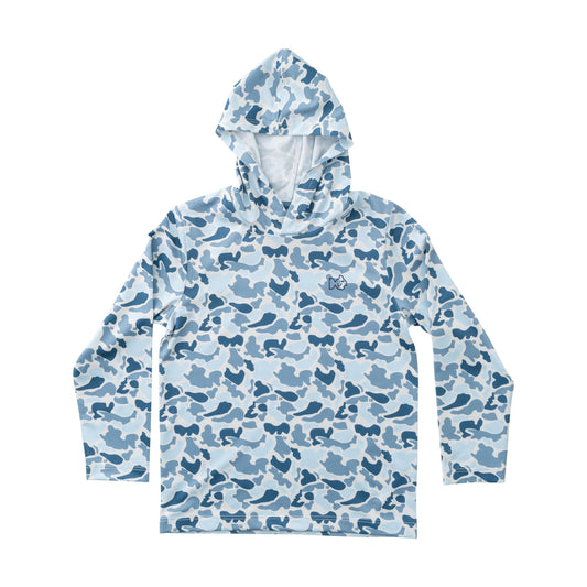 PRO Performance Hoodie, Blue Break Point Camo