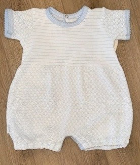 Blue Pinstripe Bubble, Blue Solid Trim