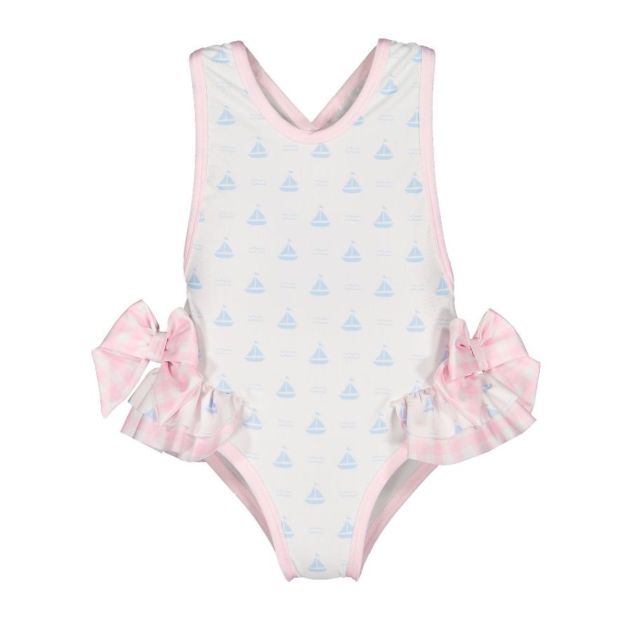 Blue Sailboats Swimsuit