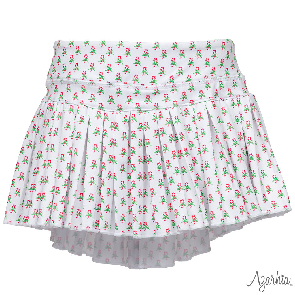Candy Cane Mini Pleated Skort