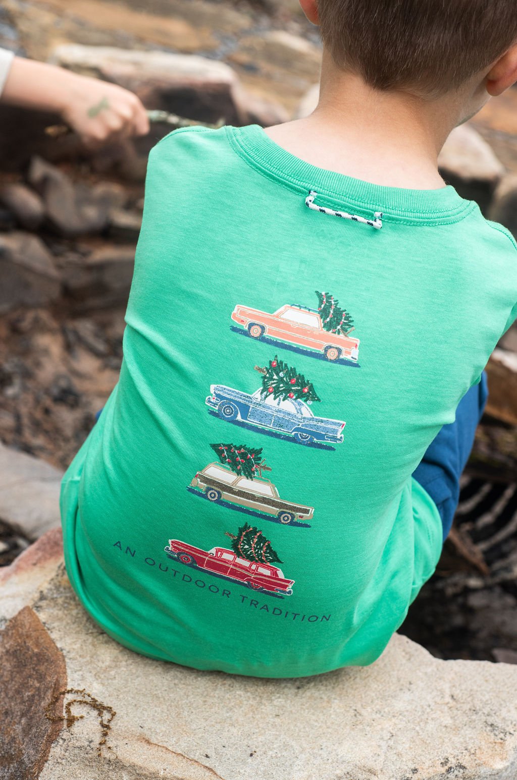 Long Sleeve Cotton T-Shirt, Green Spruce