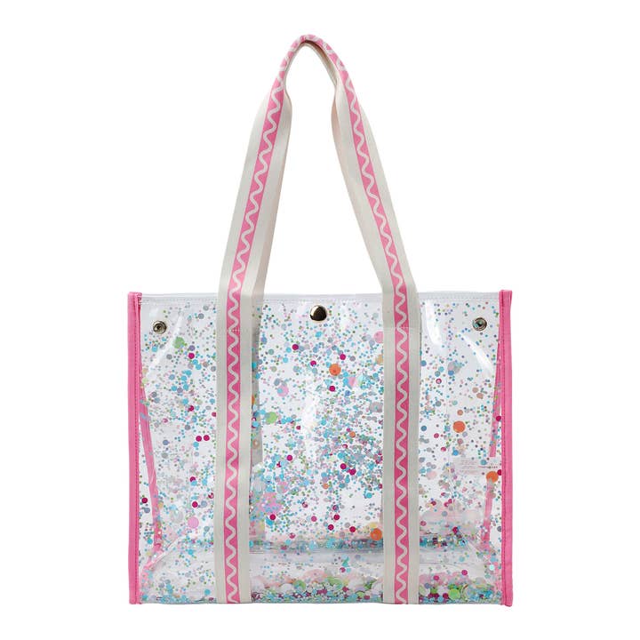 Confetti Clear Vinyl Tote