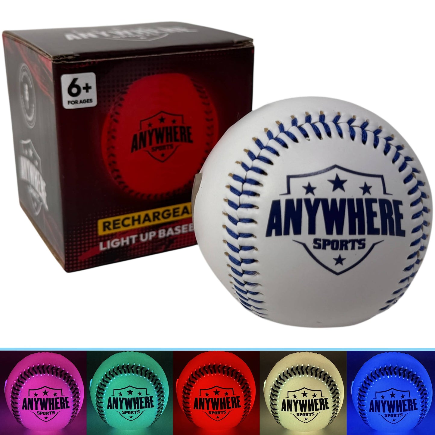 Pro Glow Light-Up Baseball - USB Charging