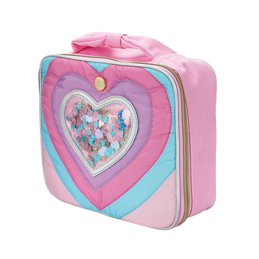 "Taylor" Quilted Hearts Confetti Lunchbox