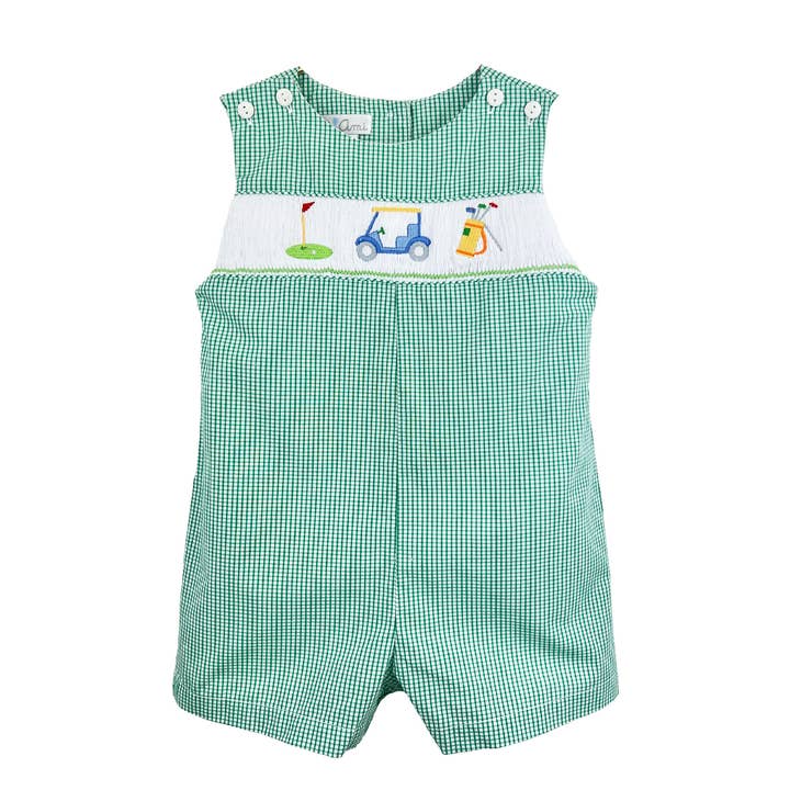 Smocked Golf Sunsuit