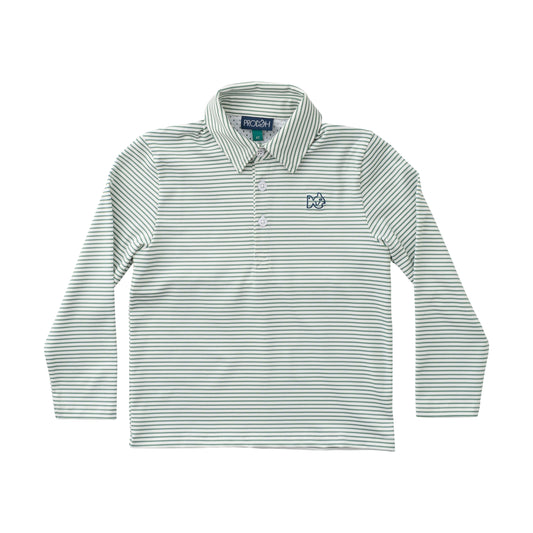 Pro Performance Polo, Frosty Spruce Stripe