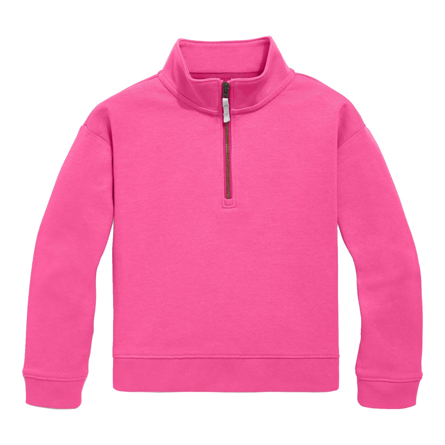 Quarter Zip Pullover, Hot Pink