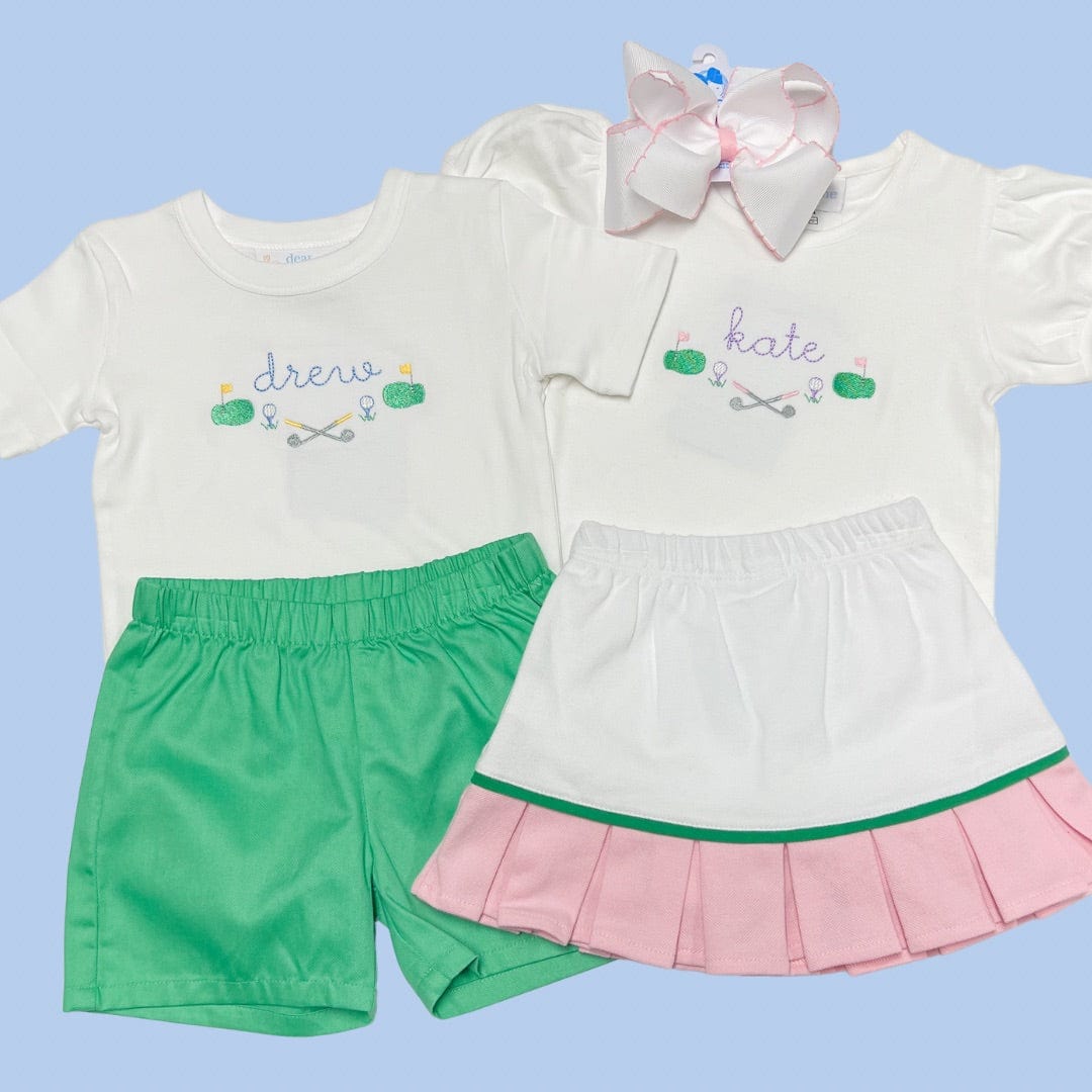 Girls Golf Name Frame Shirt