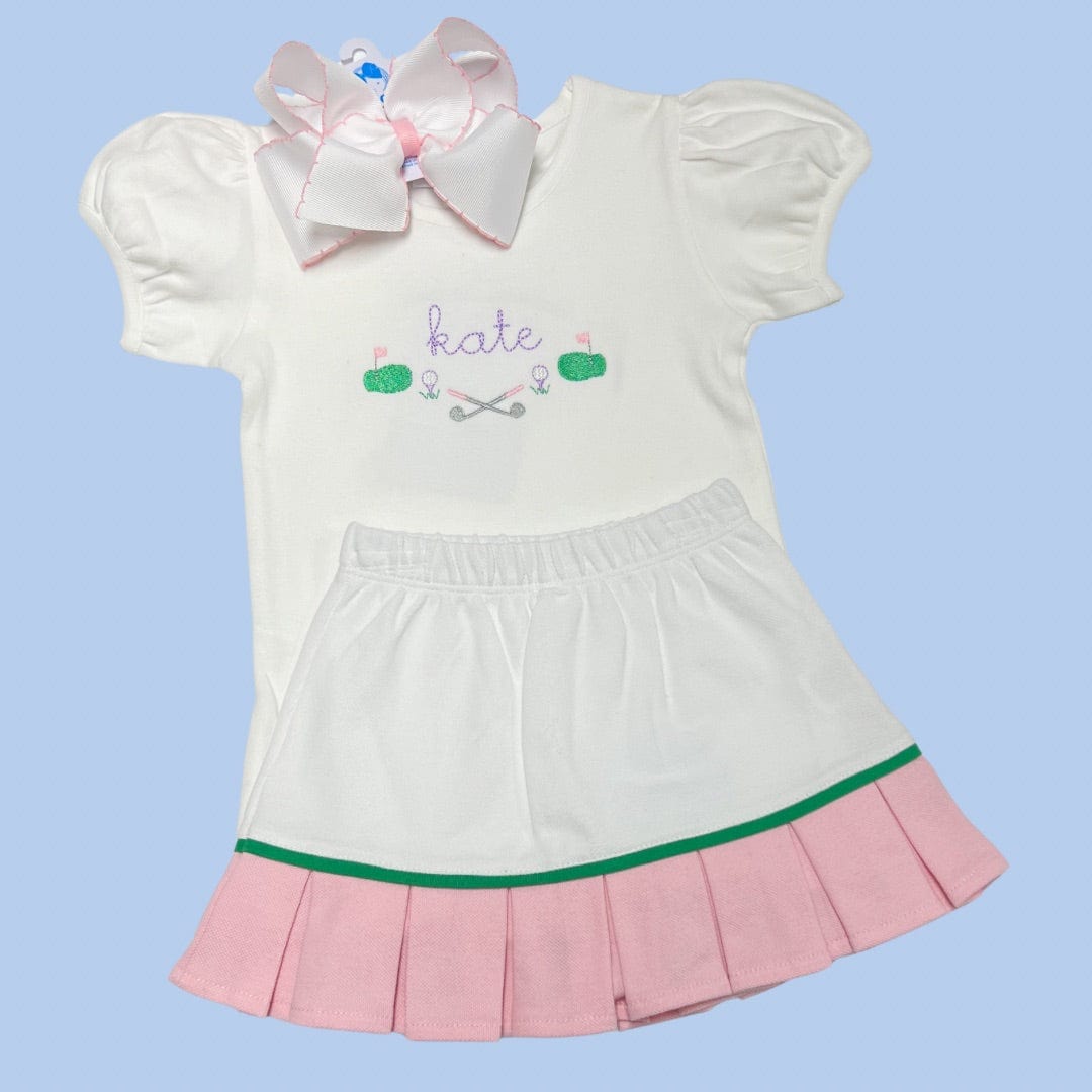 Girls Golf Name Frame Shirt
