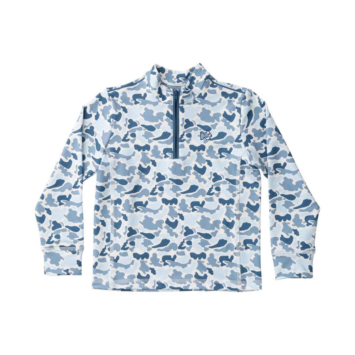 Pro Performance 1/4 Zip Pullover, Blue Break Point Camo