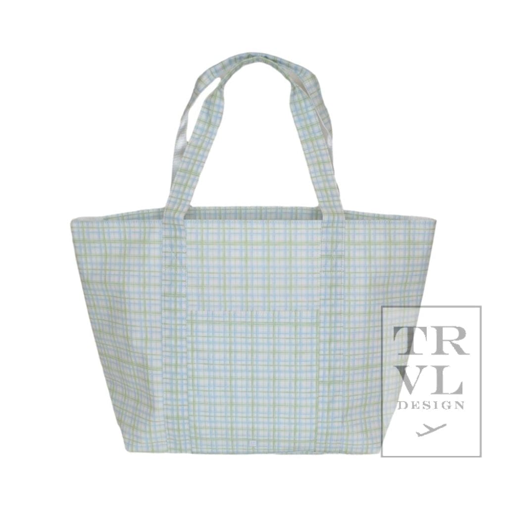 Jumbo Tote, Classic Green Plaid