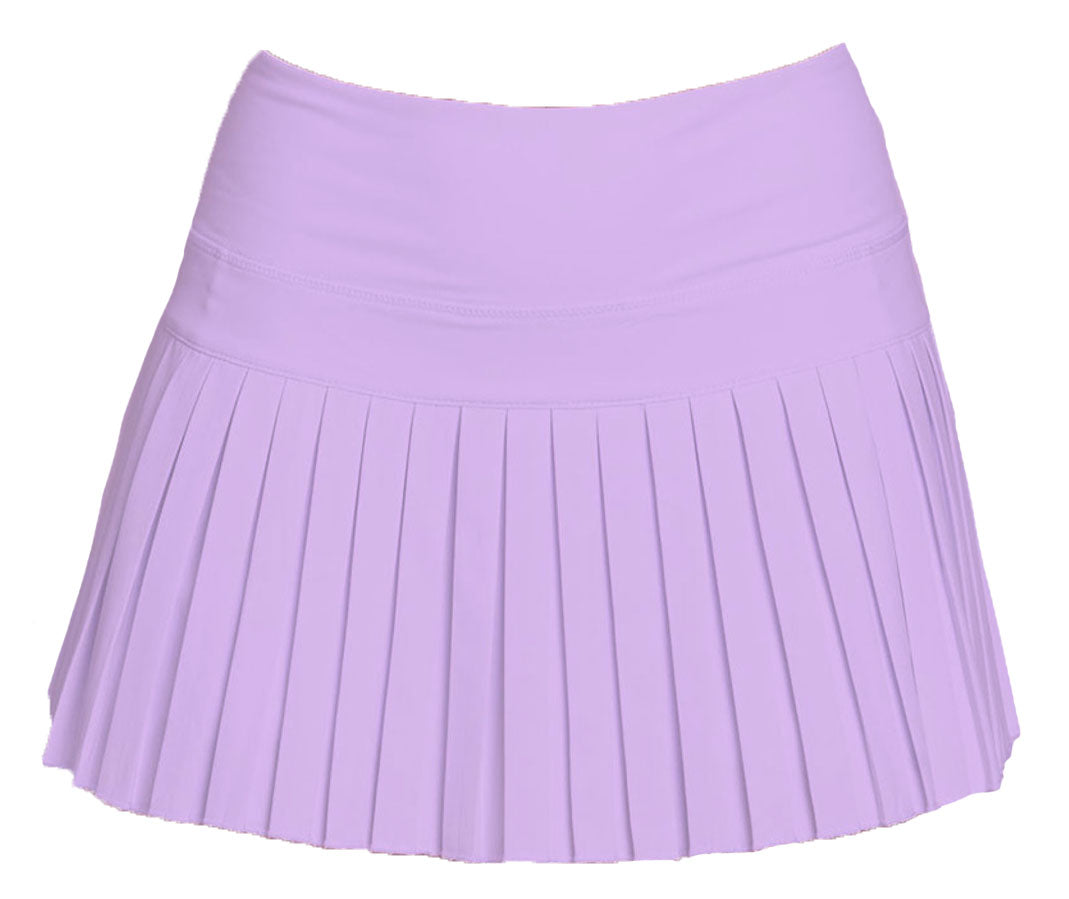 Mini Pleated Skort, Solid Lavender