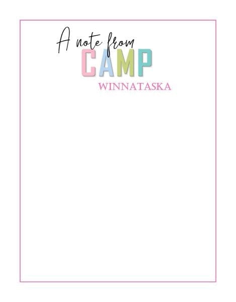 A Note from CAMP Stationery