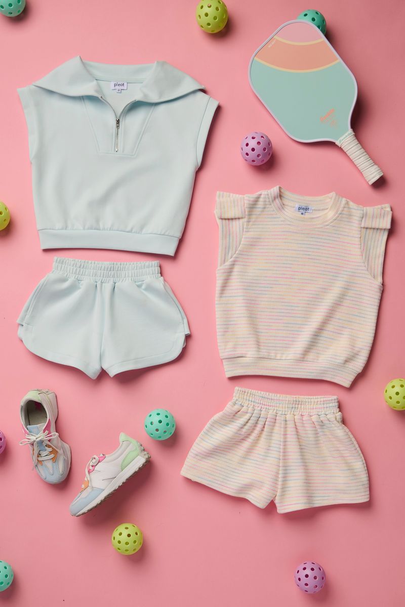 Olivia Top, Rainbow Stripe Knit