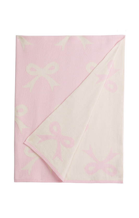 Nursery Blanket - Pink Bow
