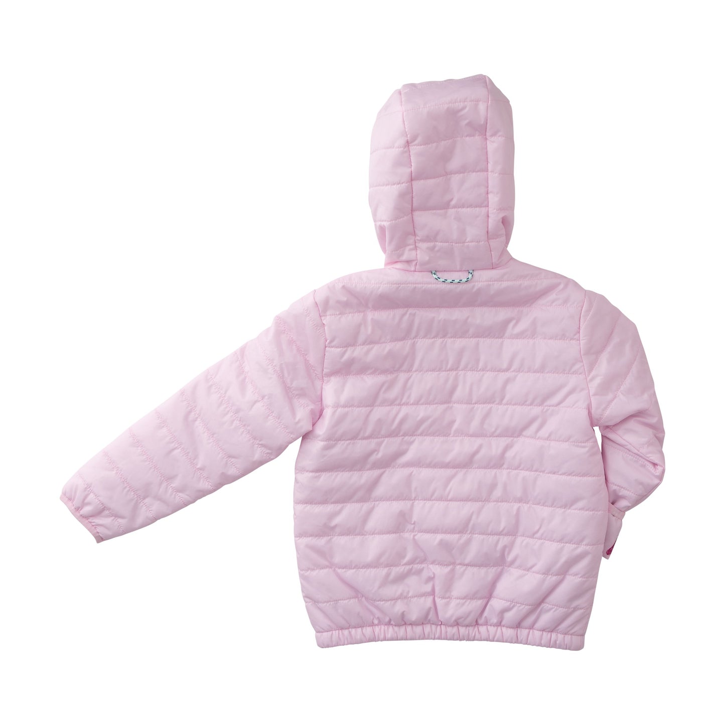 Hooded Puffer Jacket, Pink Tulle