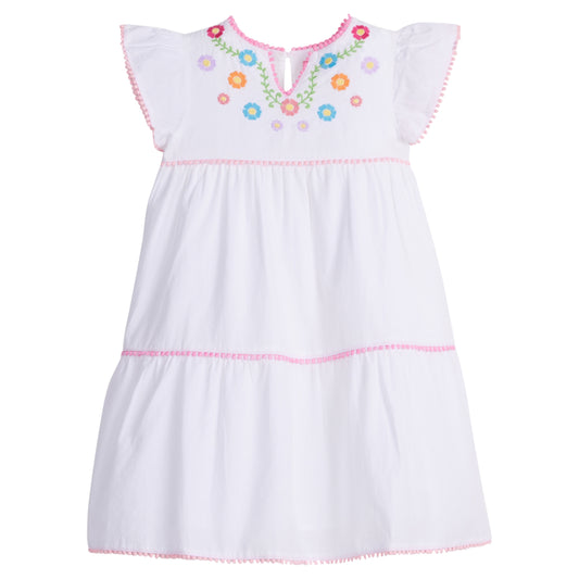 Positano Dress - Multi Embroidery