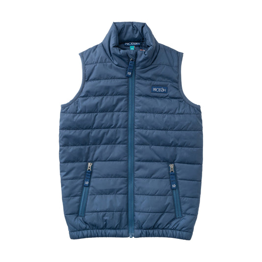 Puffer Vest, Dark Denim Blue