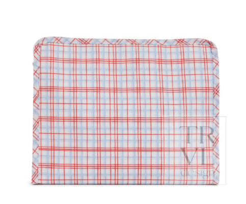 Large Roadie Pouch, Classic Red Plaid