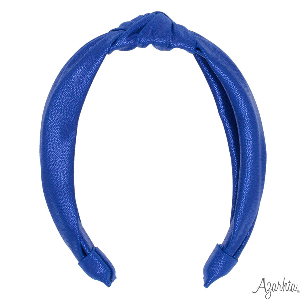 Top Knot Headband in Royal Shimmer
