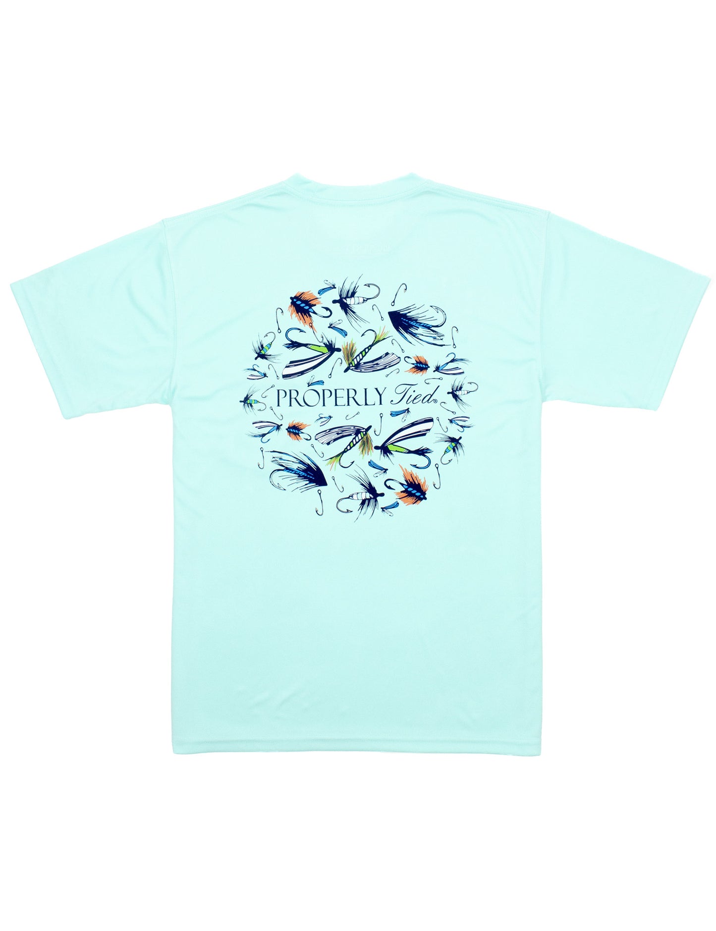 Boys Performance Tee - Stay Fly Seafoam