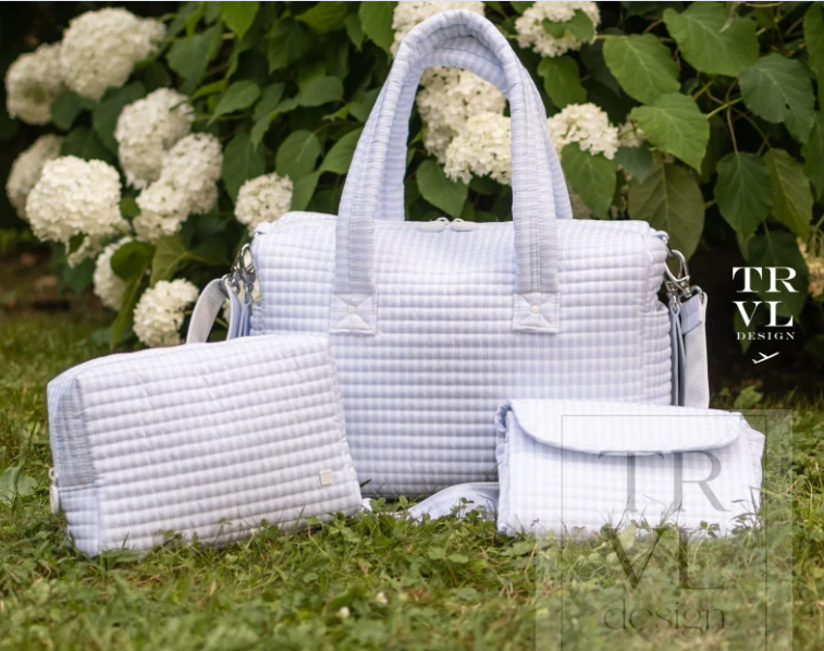 Stroller Bag Bundle. Pimlico Stripe Blue