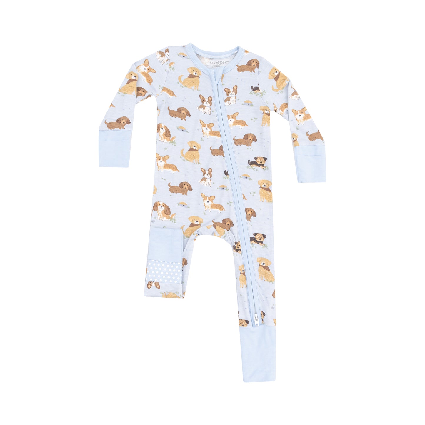 Best Friends 2-Way Zipper Romper - Blue