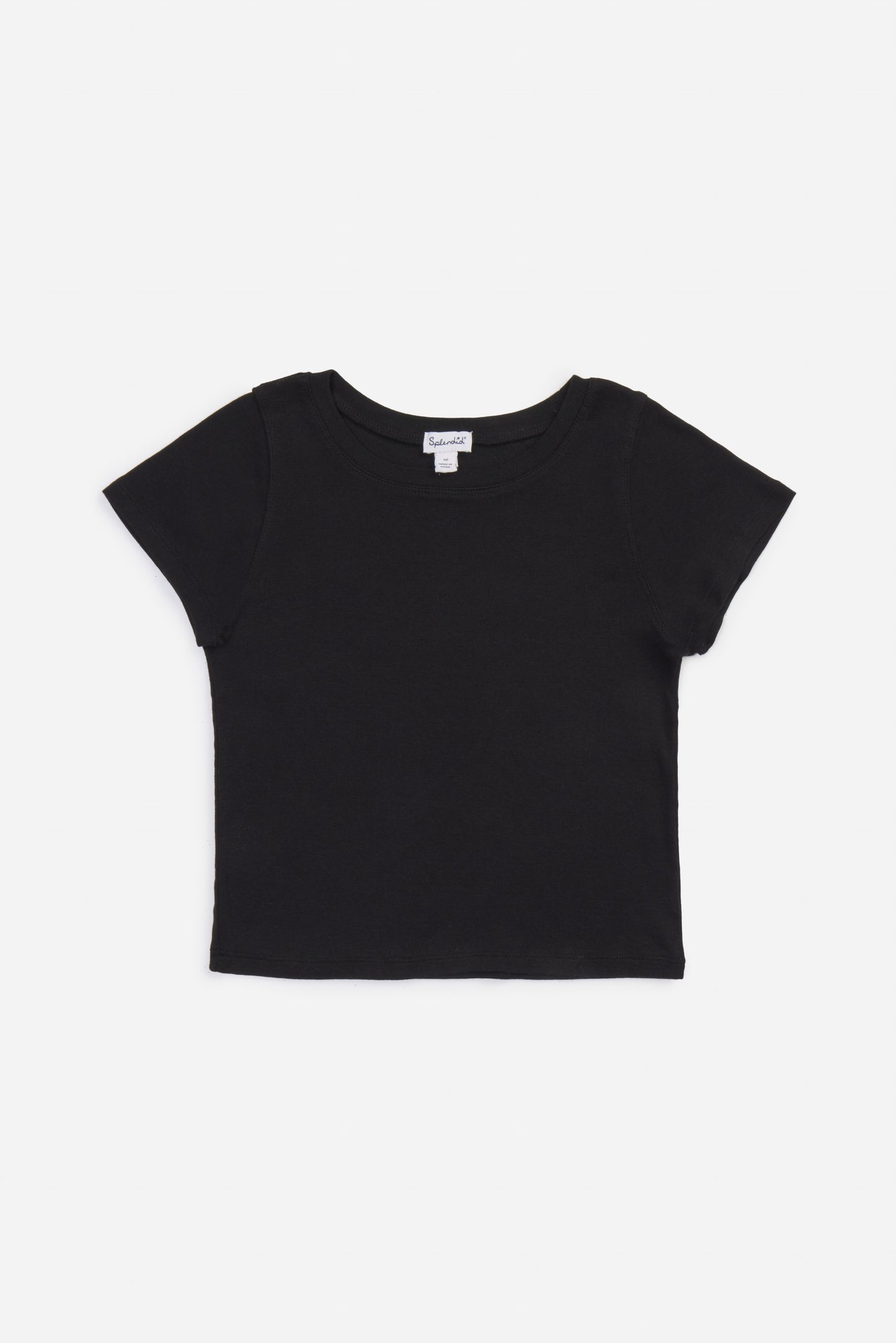 Crew Neck Tee, Black