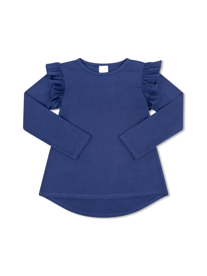 Elizabeth Blouse, Napa Navy Knit