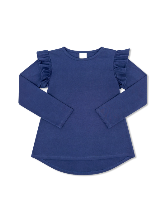 Elizabeth Blouse, Napa Navy Knit