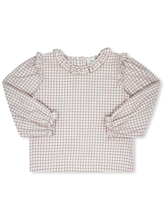 Evelyn Blouse, Newbury Street Plaid