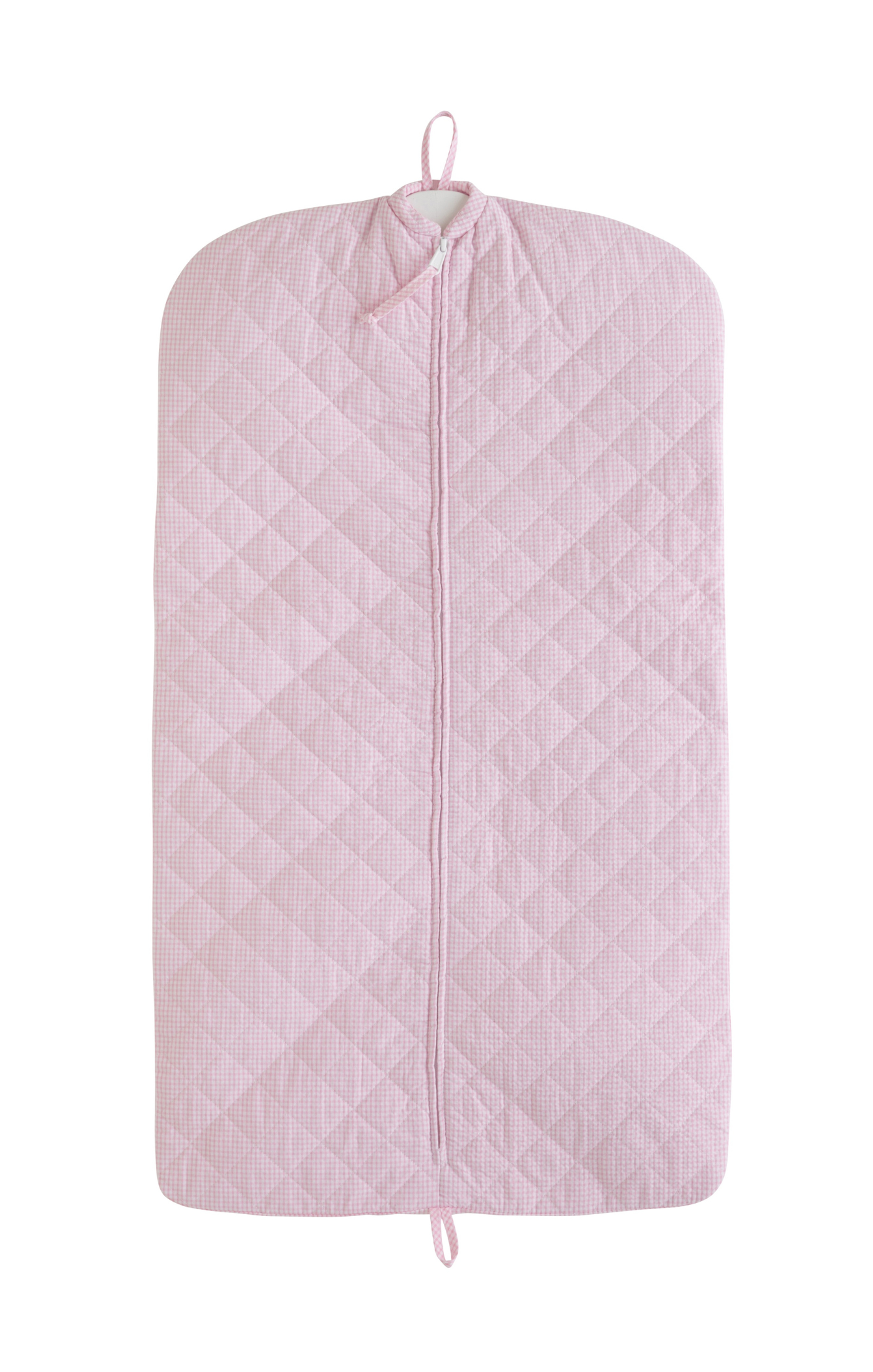 Quilted Garment Bag, Light Pink