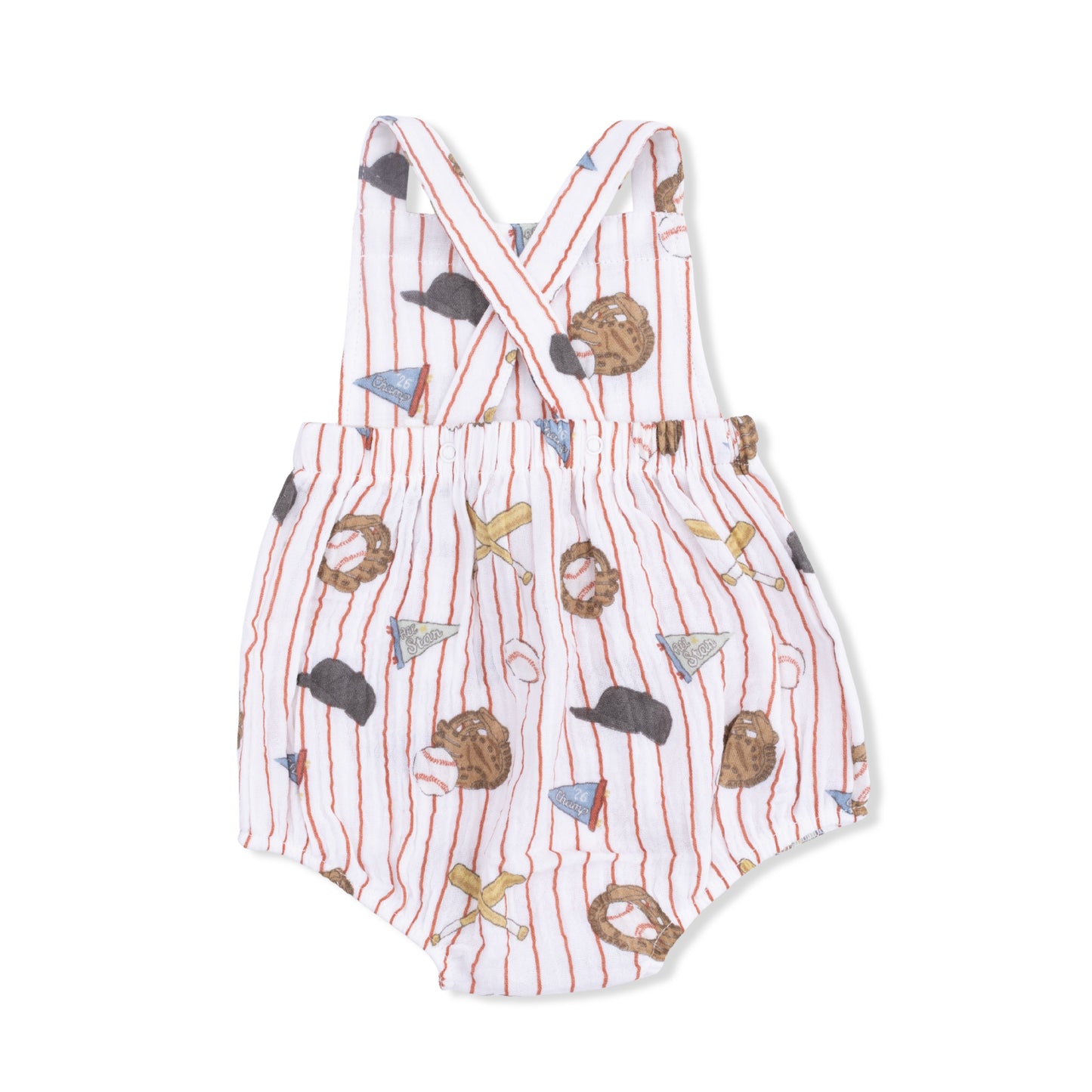 Vintage Baseball Stripe Retro Sunsuit