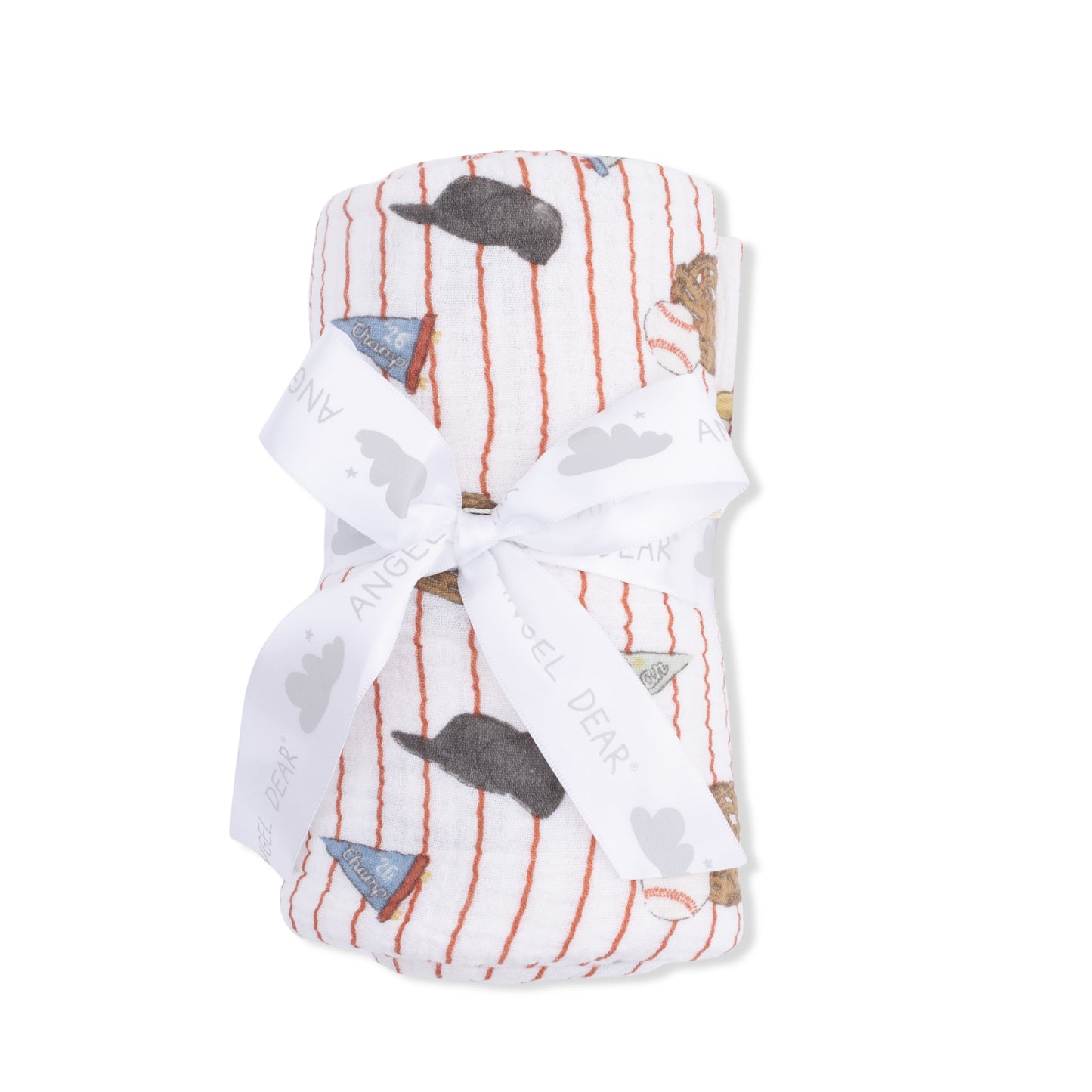 Swaddle Blanket, Vintage Baseball Stripe