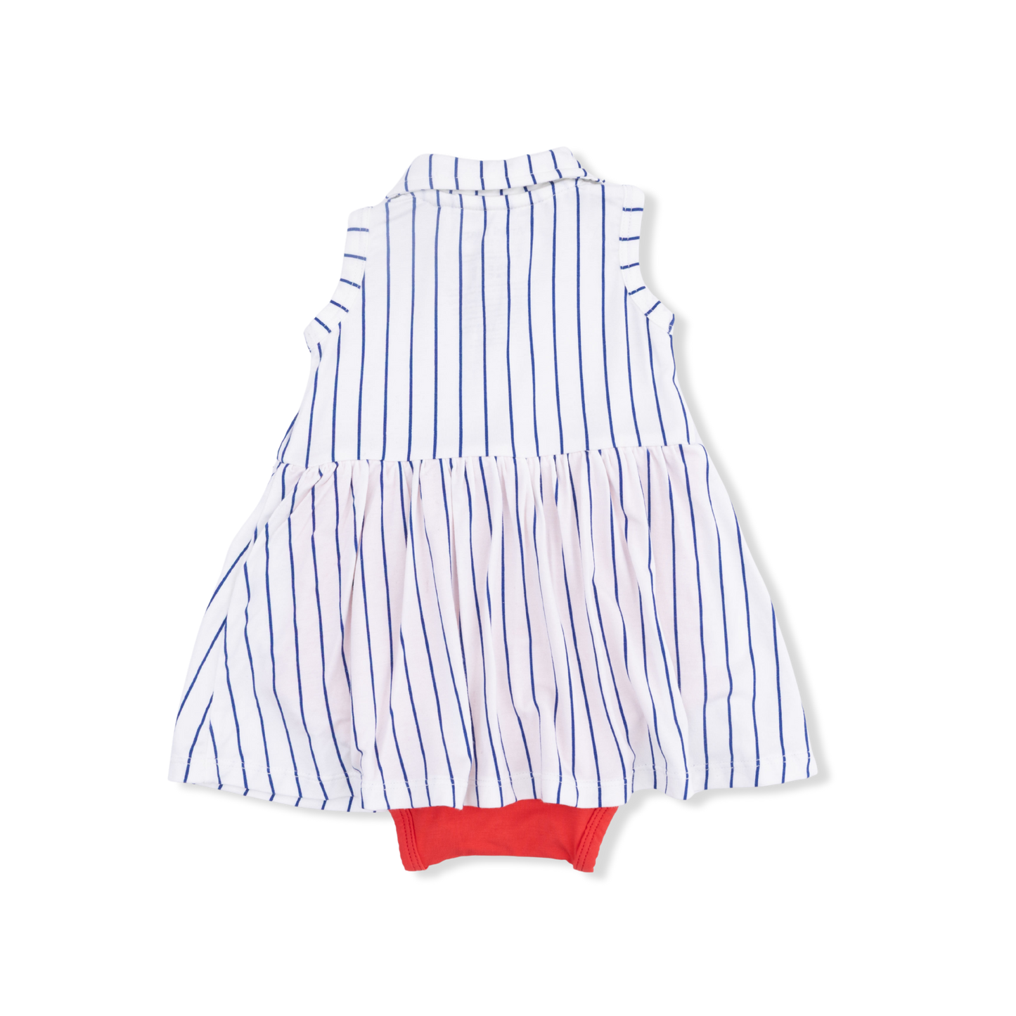 Baseball Stripe Polo Tennis Dress