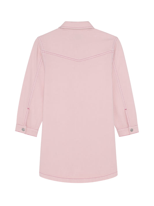 Simona Denim Dress, Primrose Pink