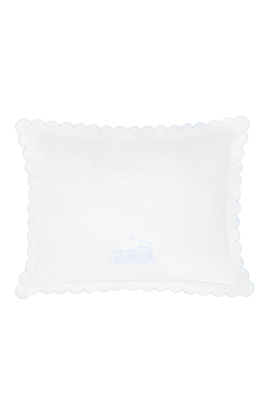 Scallop Baby Pillowcase, Trains
