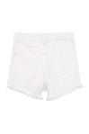 Lucy Cutoff Shorts - White Frayed