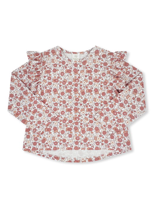Elizabeth Blouse, Full Bloom Floral Knit