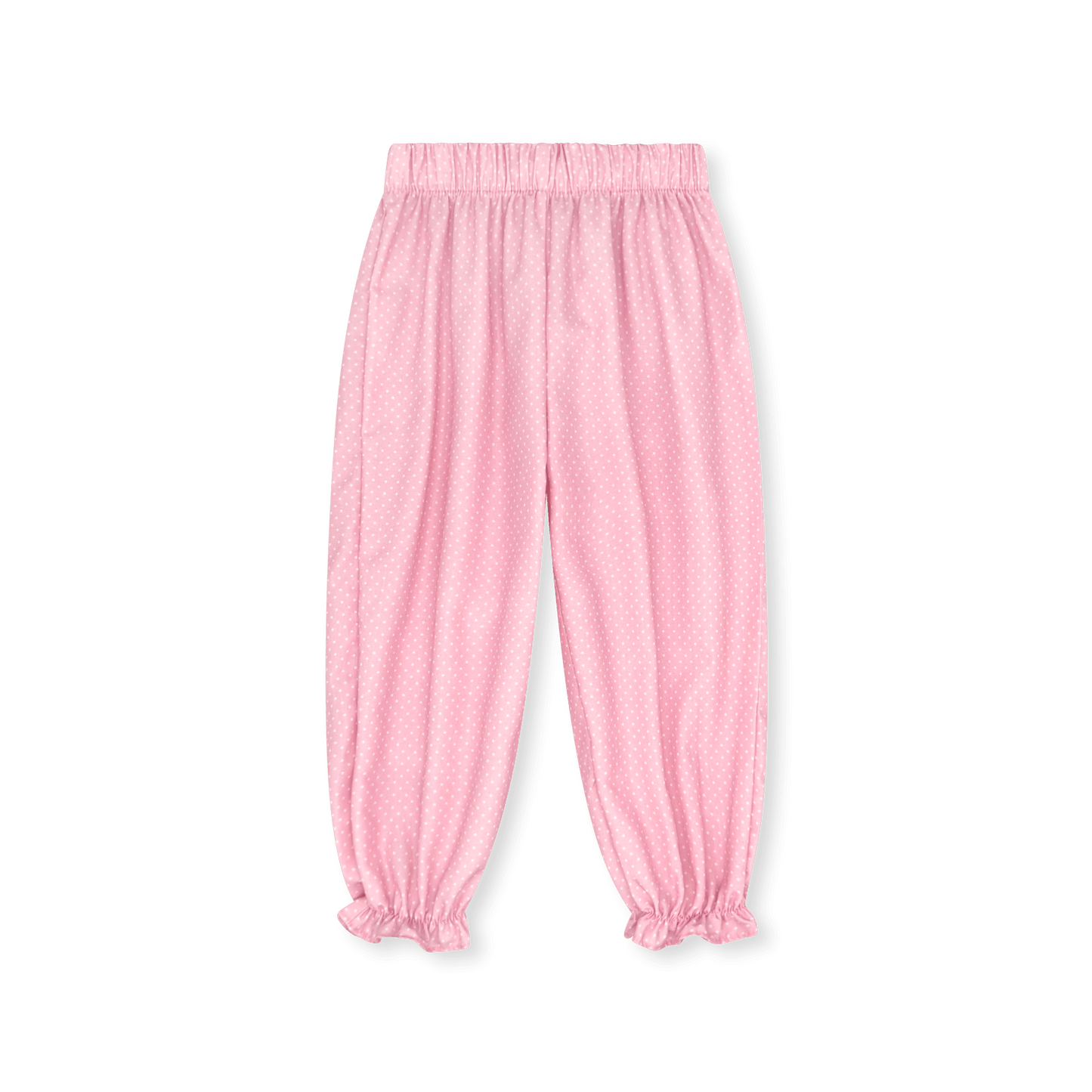 Gloria Gathered Pant, Bellevue Pink Bitty Dot