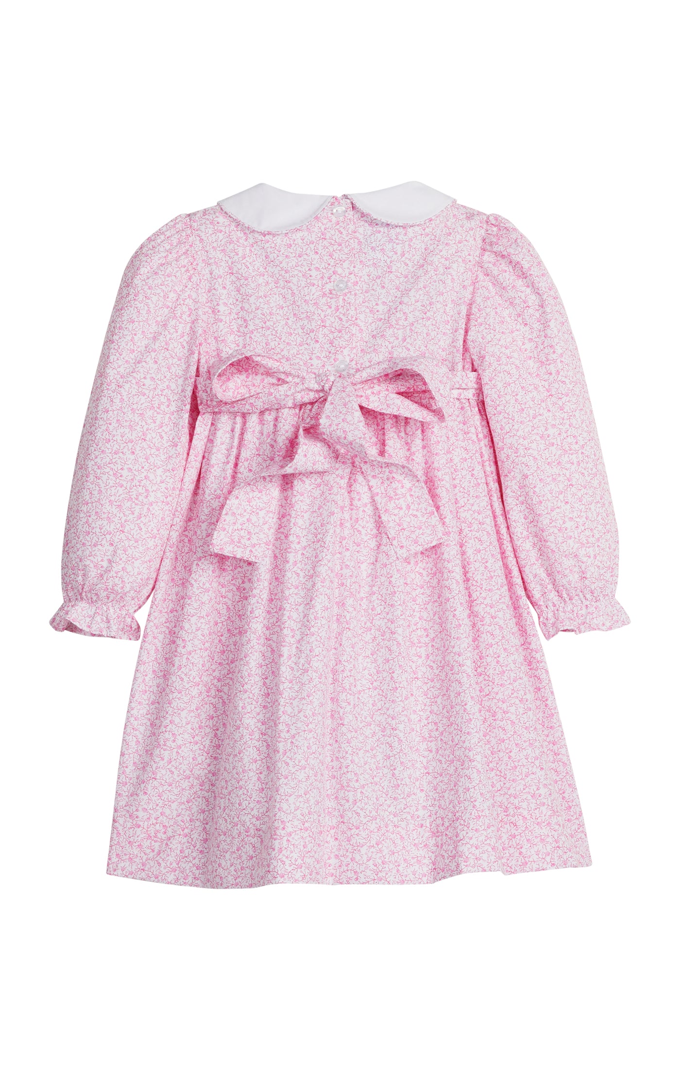 Smocked Natalie Dress, Pink Vinings