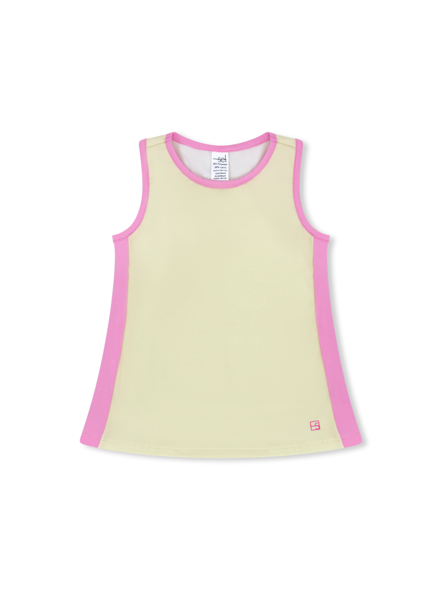 Nicole Tank - Sunshine Yellow/Flamingo Pink