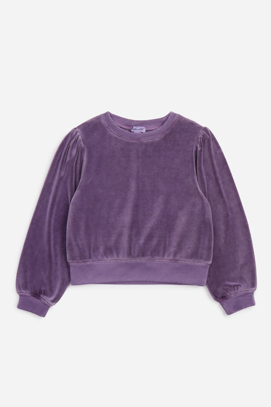 Hope Velour Pullover, Winterberry