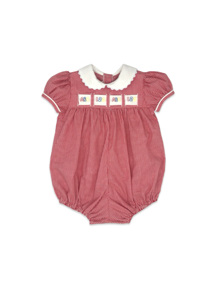 Ruth Ribbon Bubble, Ridgeland Red Minigingham