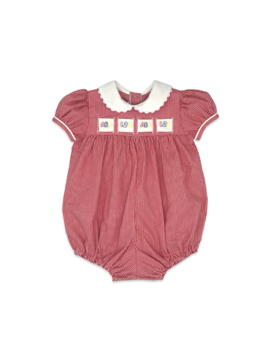 Ruth Ribbon Bubble, Ridgeland Red Minigingham